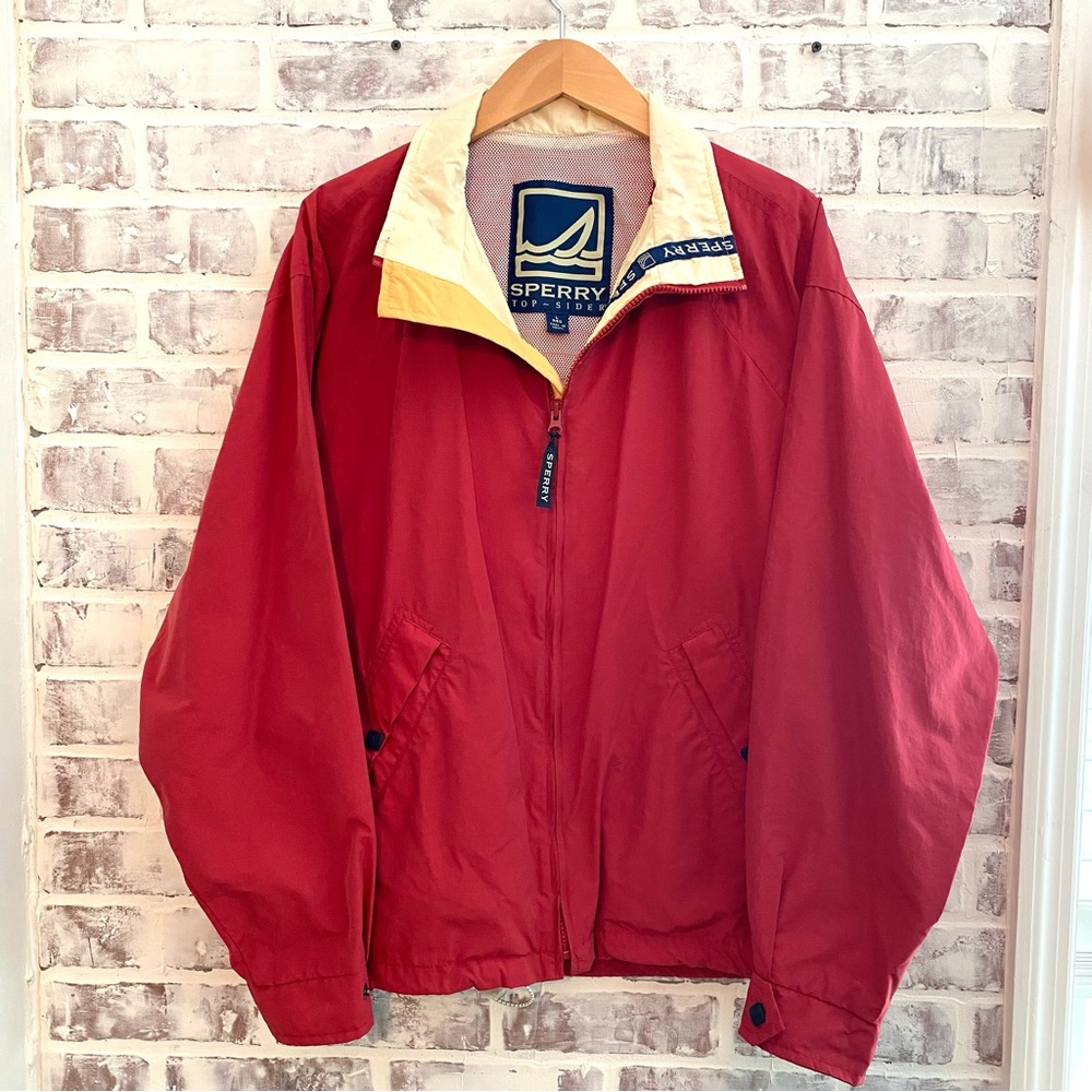 Sperry • Vintage Top Sider Sailing Jacket • Water Resistant Windbreaker • Size L
